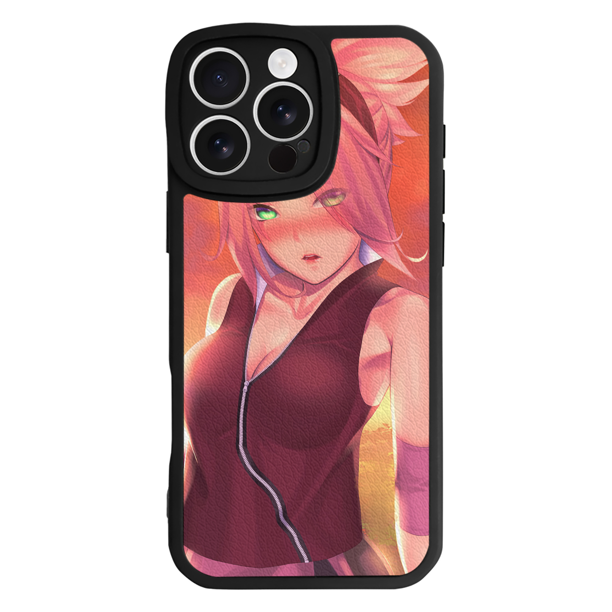 （画像用） NARUTO -ナルト- NARUTO -ナルト- 疾風伝 【iPhone 16シリーズ対応】シリコンスマホケース（レザー調） 材質：シリコン